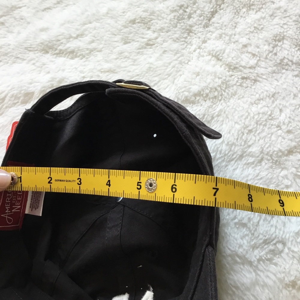 American Needle Black "Paris" Baseball Adjustable Strapback Hat - Picture 9 of 10